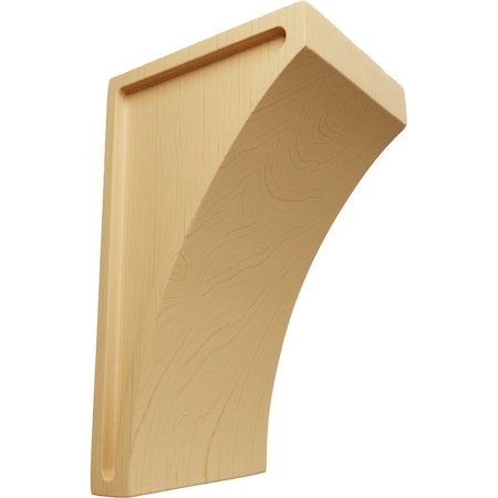 Ekena Millwork 3"W x 3 1/2"D x 6"H Small Lawson Wood Corbel, Alder CORW03X03X06LWAL